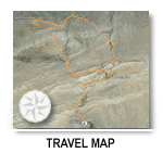 Mapa del recorrido por La Cordillera Blanca