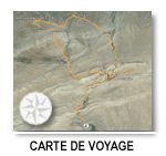 Mapa del trekking al macizo del M´goun