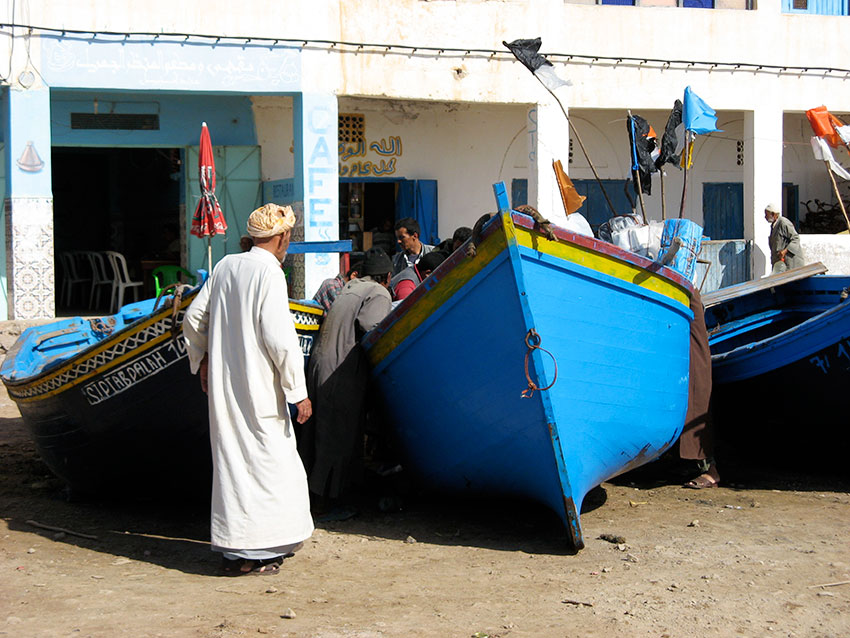 Pescadores en Marruecos