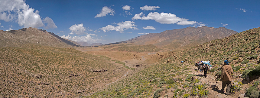 Trekking en Marruecos. Llanura de Terkeditt