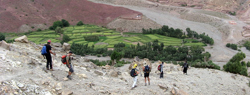 Trekking en el Valle de las Rosas. Marruecos